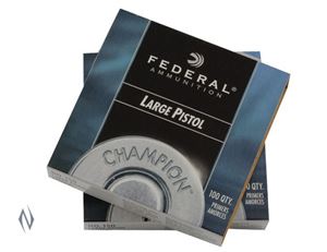 Picture of FEDERAL PRIMER 150 LARGE PISTOL 100 PACK 